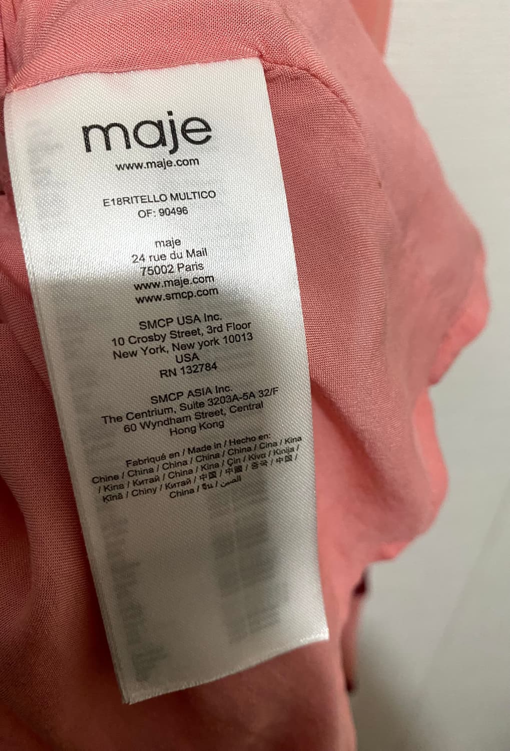 마쥬 핑크 플리츠 롱 원피스 상품이미지6