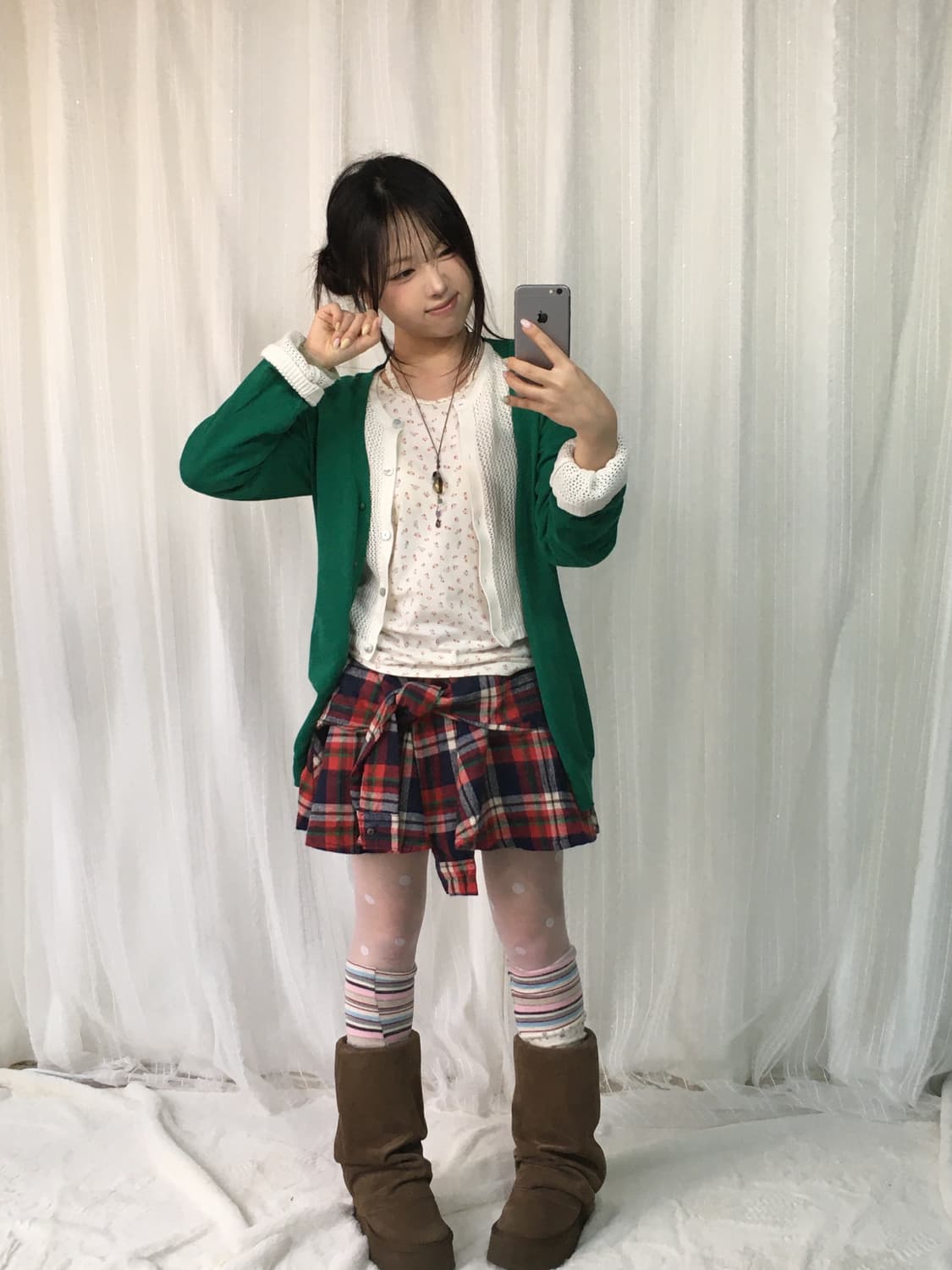 빈티지 수박바 알록달록 하구미 소녀 코디세트 상품이미지2