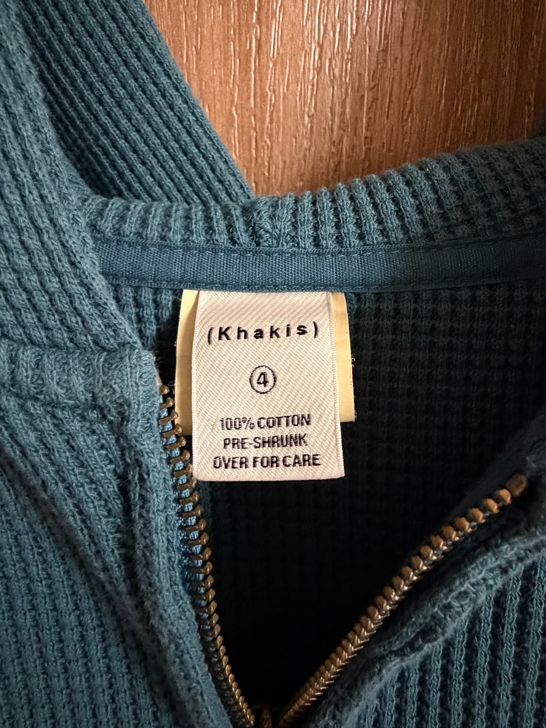 [XL] 카키스 와플 풀 집 후디 틸 상품이미지3