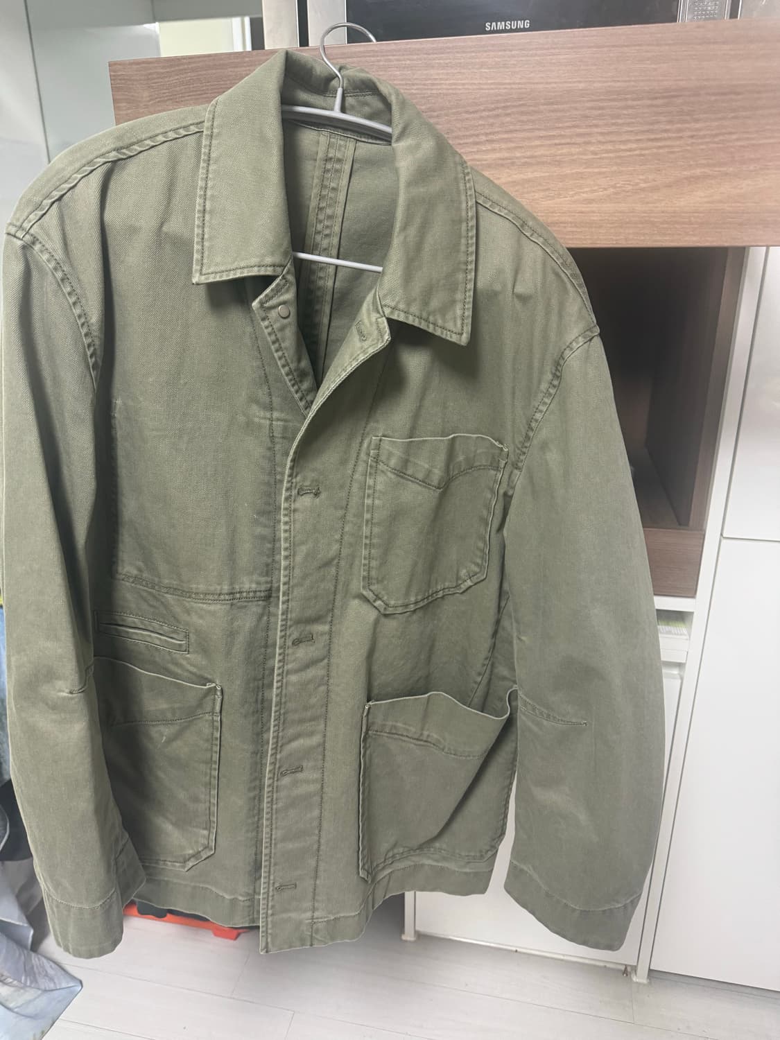 벨리에 모프 워크자켓 카키 s 상품이미지3