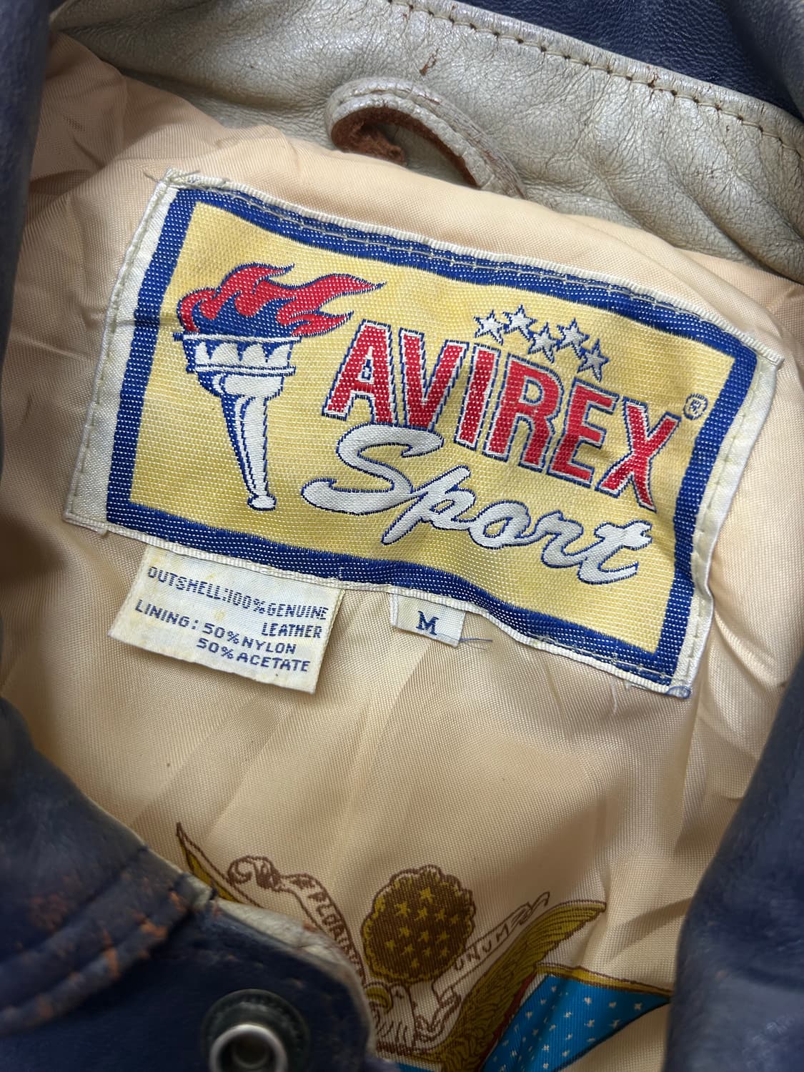 90s 아비렉스 미드나잇 선 리그 바시티 자켓 상품이미지8