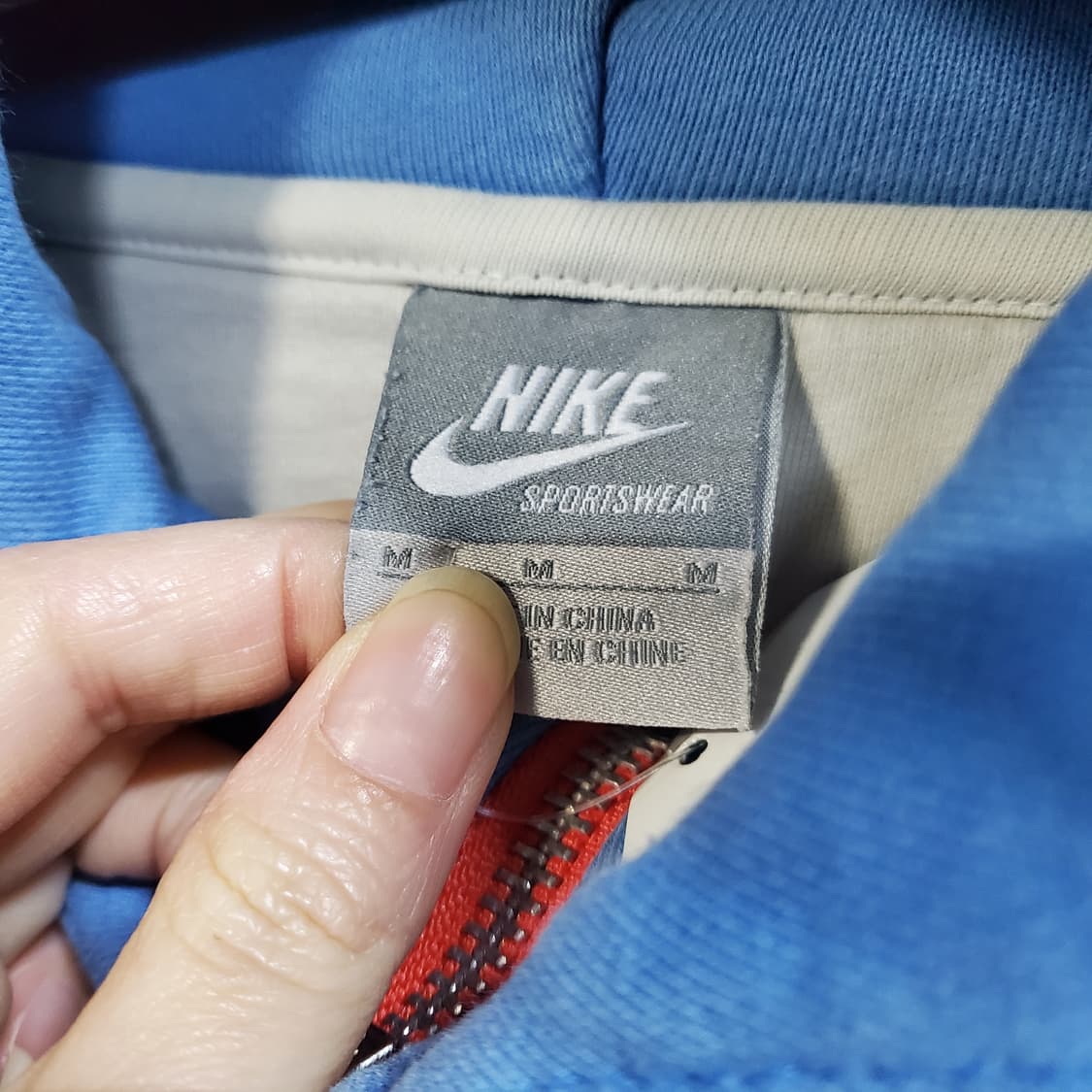 나이키 컬러블록 반집업 후드티  상품이미지5