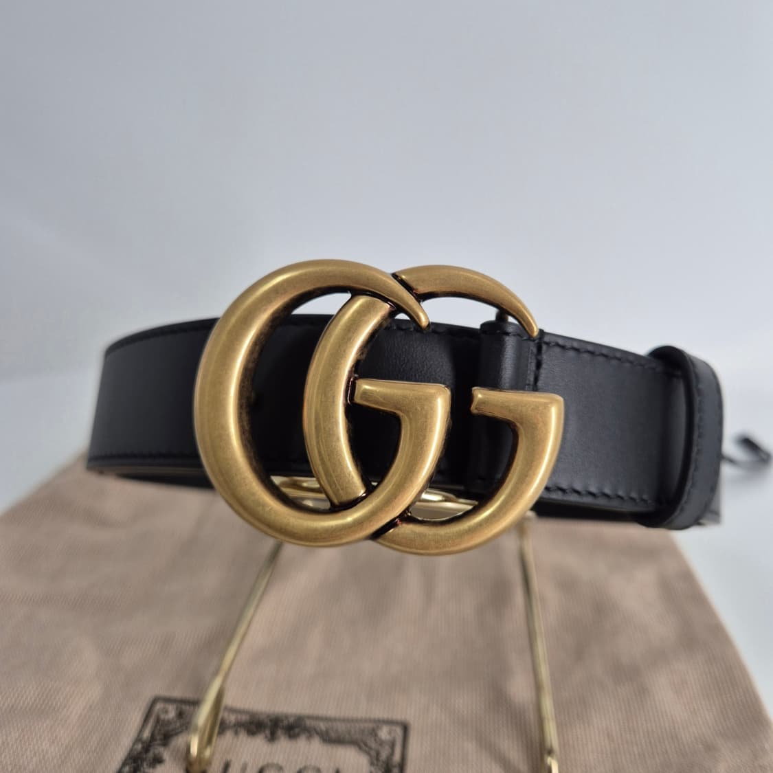[80사이즈] 구찌 GG 마몬트 벨트 블랙 (414516) 상품이미지3