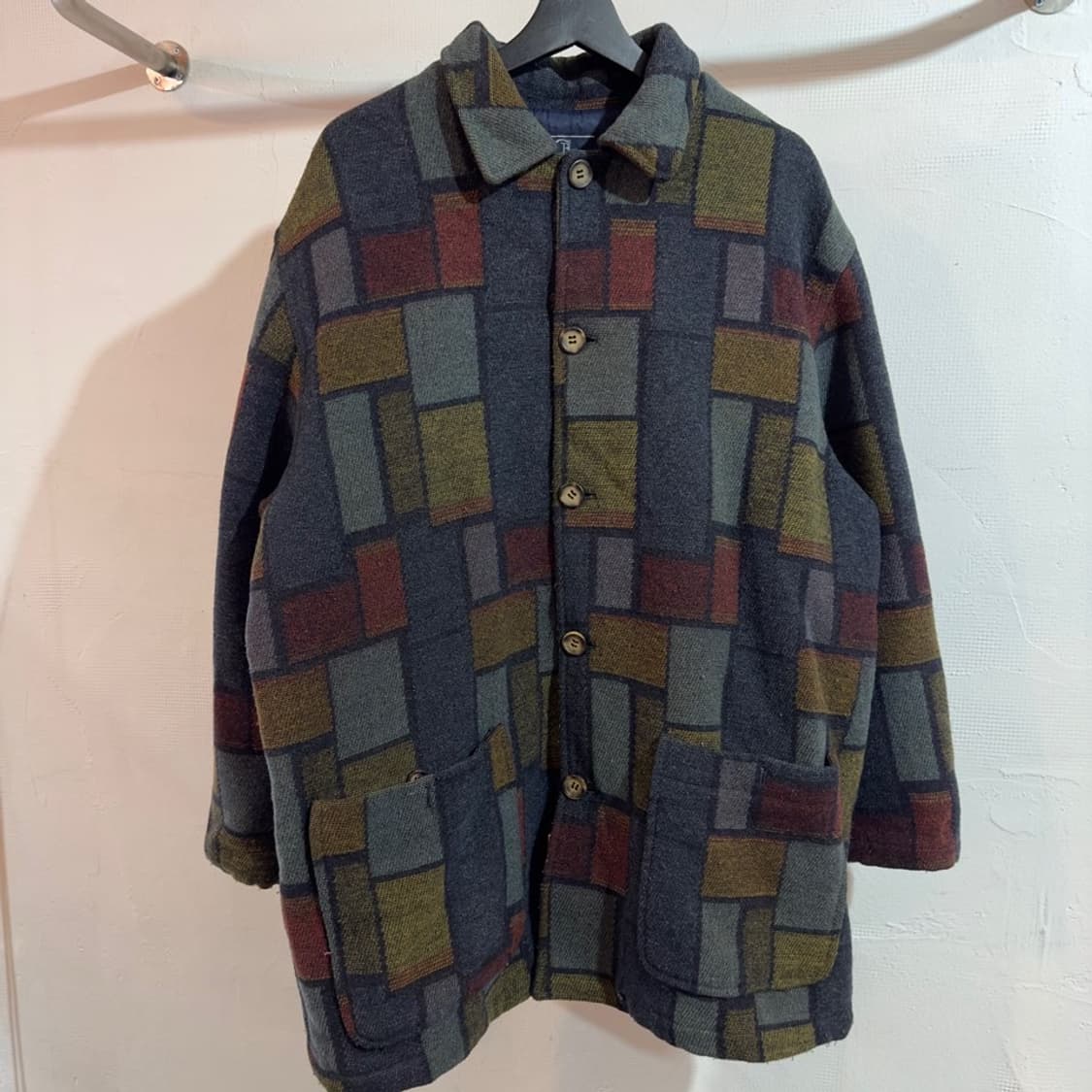 까르뜨블랑슈 체크 코트 상품이미지2