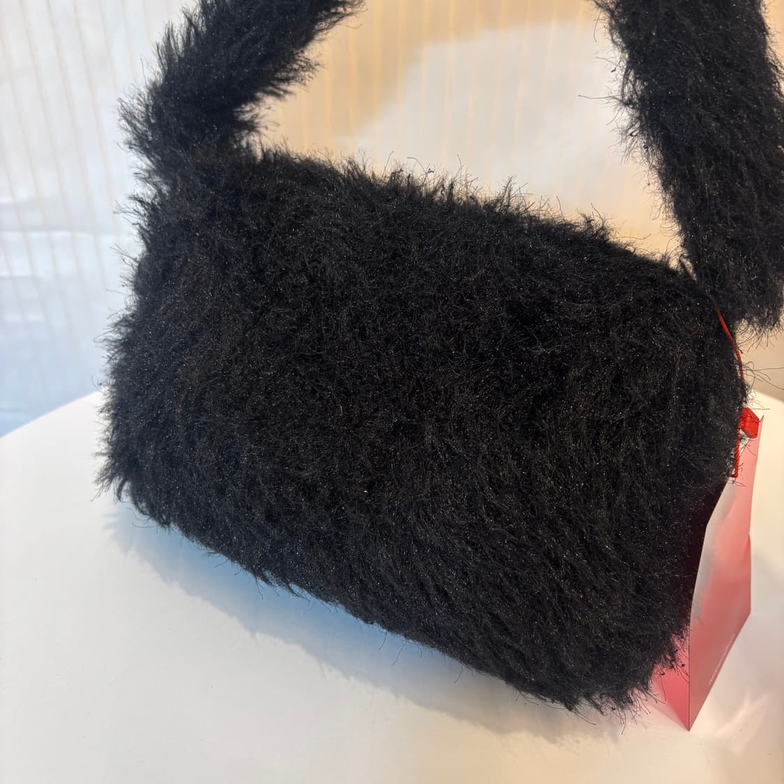 정품 마르디메크르디 블랙 퍼 토트백     상품이미지7