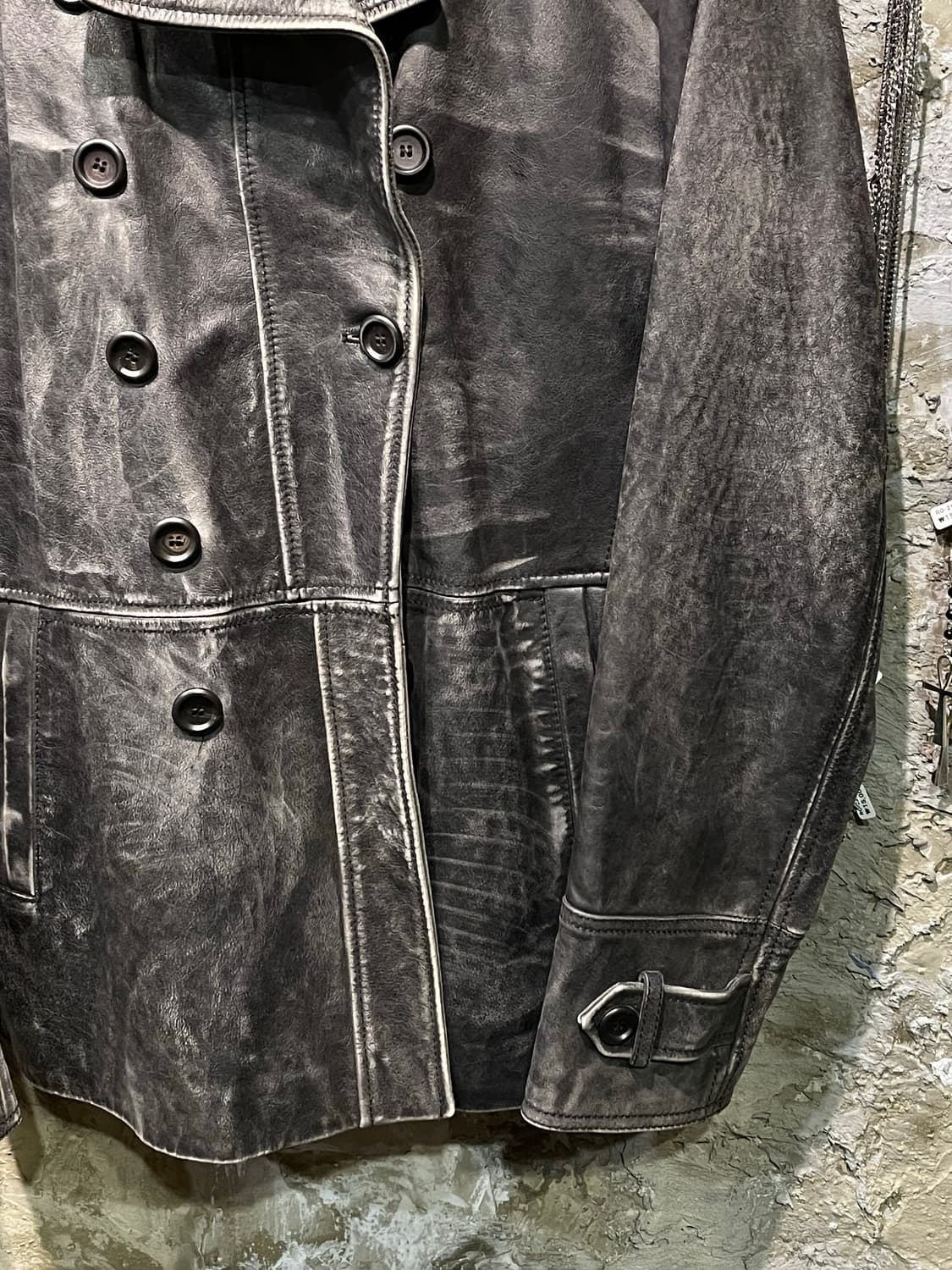 D&G aging leather jacket 상품이미지4