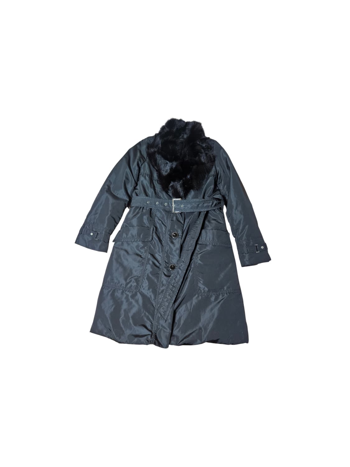 지고트 폭스퍼 벨티드 다운코트 55 상품이미지1