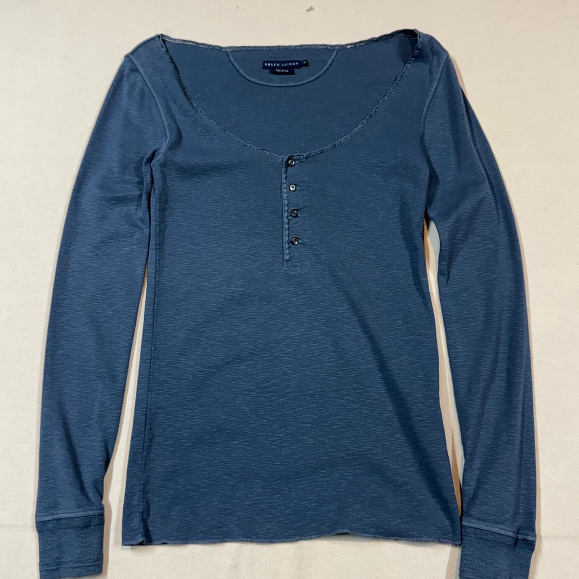 M) 폴로 랄프로렌 와이드넥 헨리넥 슬러브 티셔츠 상품이미지2