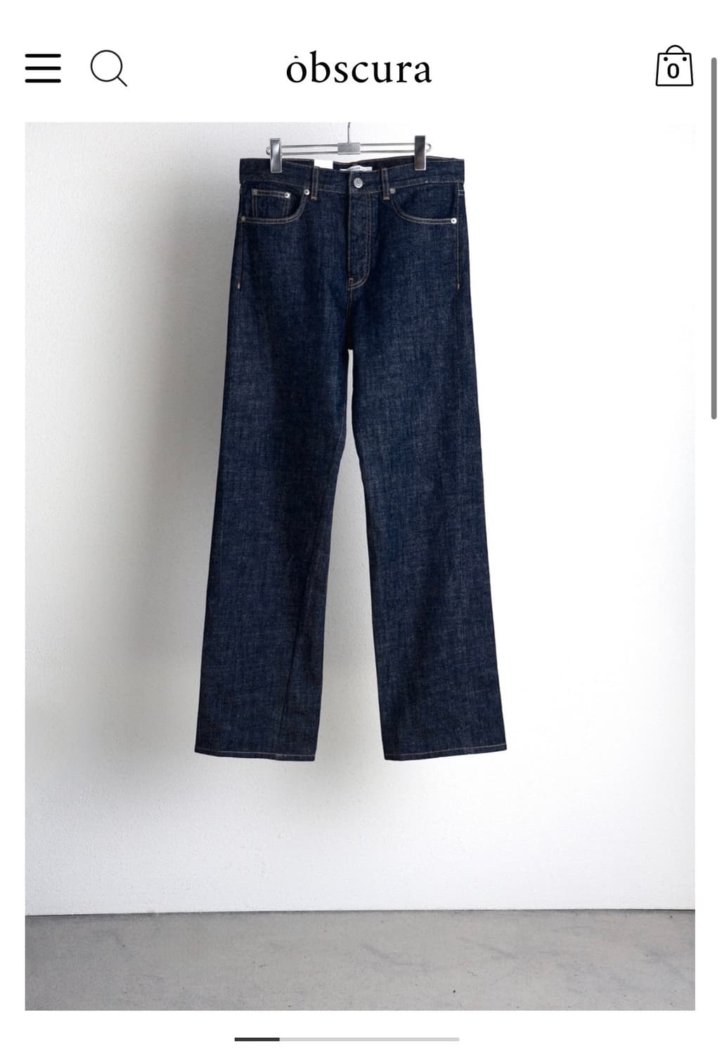 선플라워 Straight Twist 인디고 데님 상품이미지4