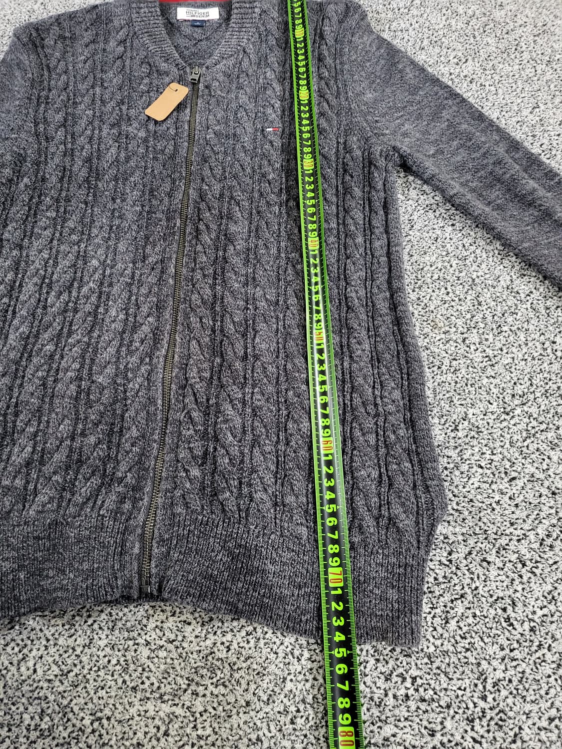 타미힐피거 집업 니트 가디건 (그레이) 상품이미지9