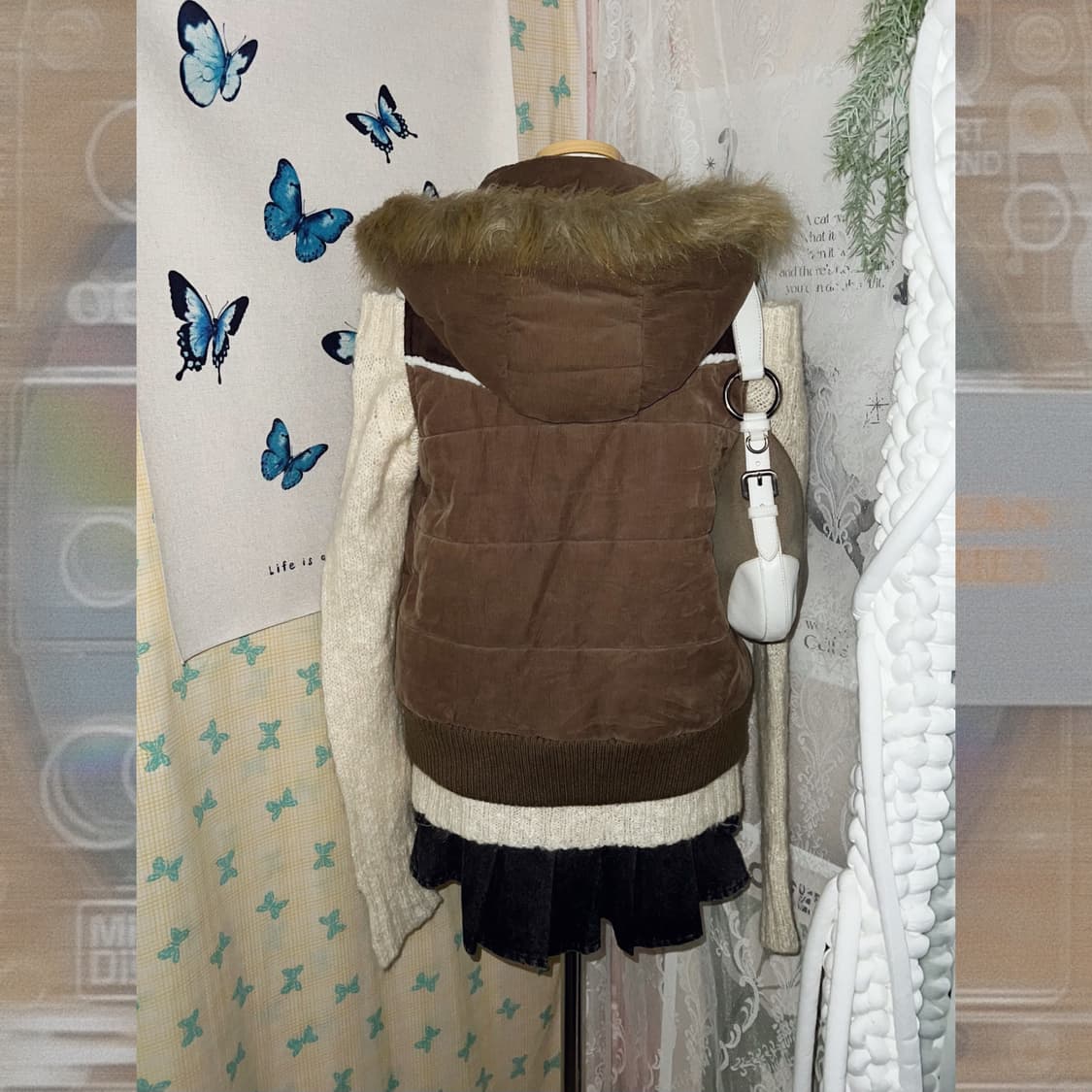 웨스턴 무드 패딩 베스트 상품이미지6