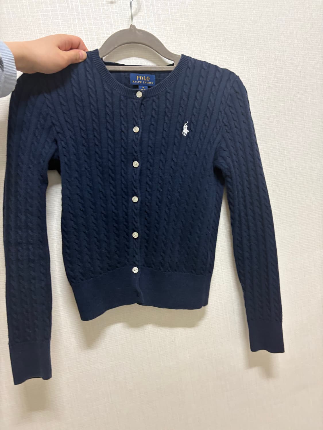 폴로 걸즈 가디건 네이비 M 상품이미지1
