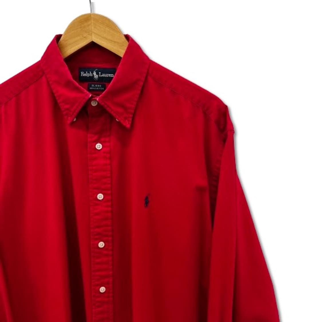 폴로 랄프로렌 BLAIRE 레드 코튼 셔츠 상품이미지4