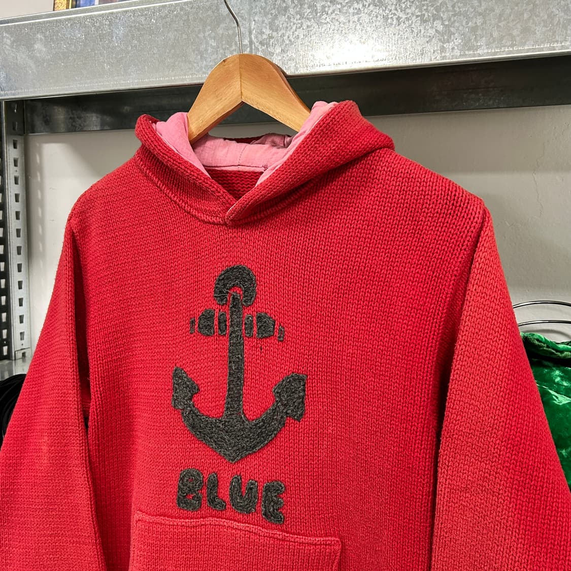 블루블루 재팬 다이드 니트 후디  상품이미지4