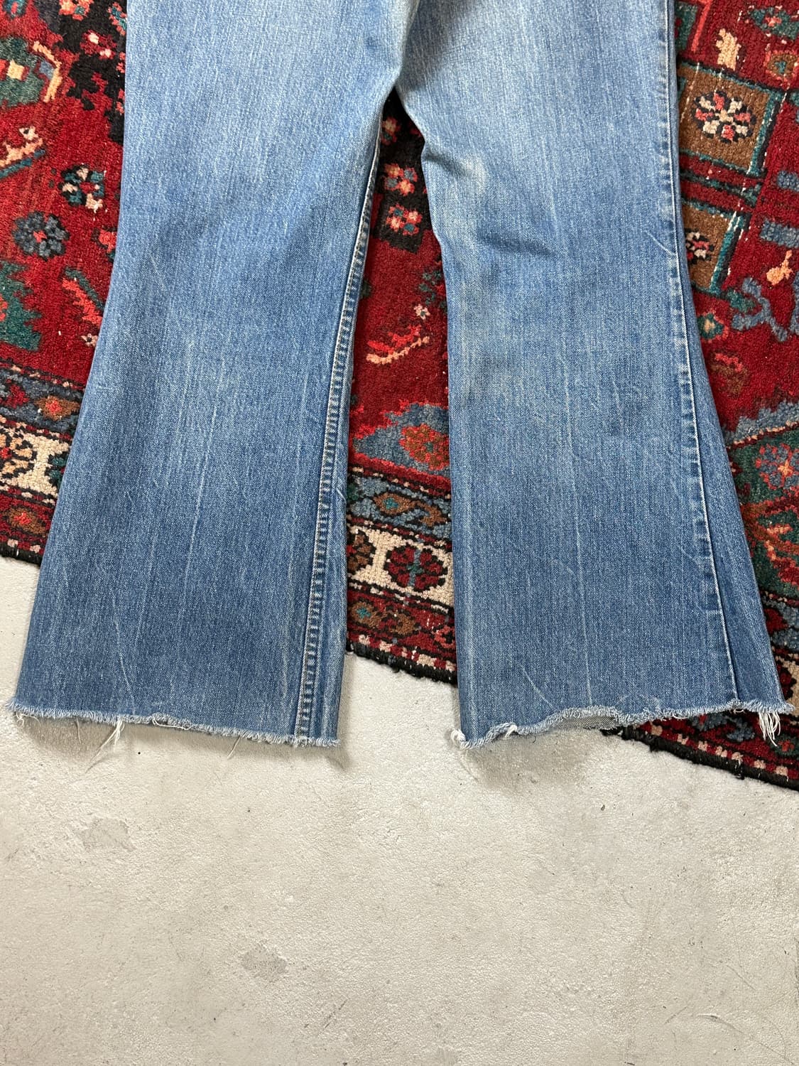 70's USA Made 빈티지 리바이스 684 벨바텀 부츠컷 데님 상품이미지8