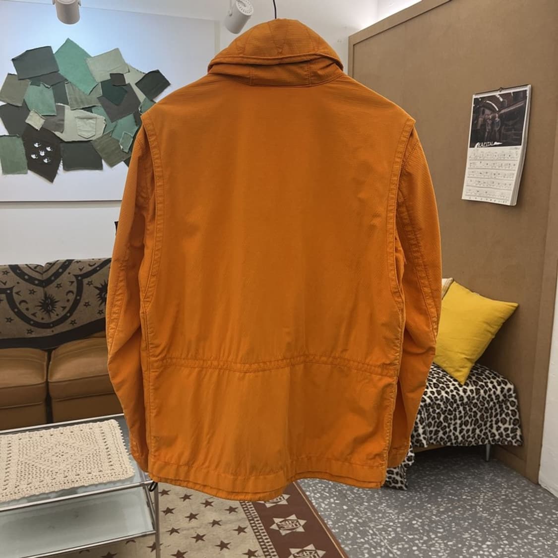 스톤 아일랜드 올드스쿨 레트로 트러커 바람막이 자켓 100 C10093 상품이미지4