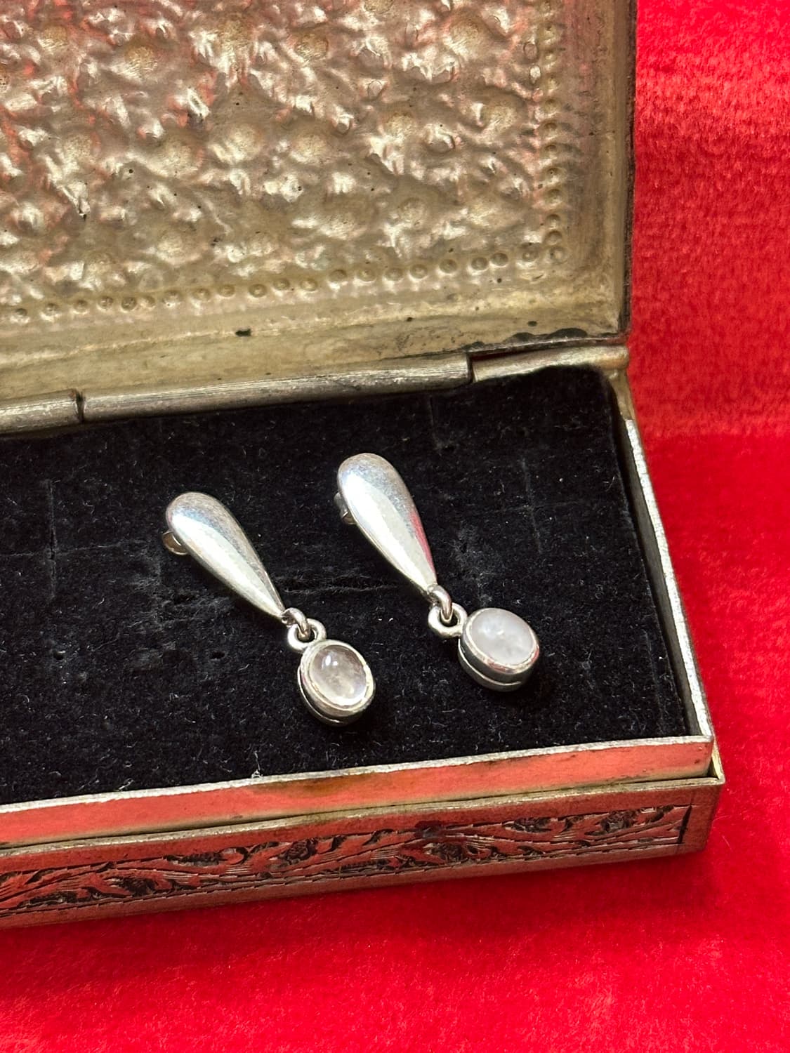 Vintage moonstone 925silver earring 상품이미지2