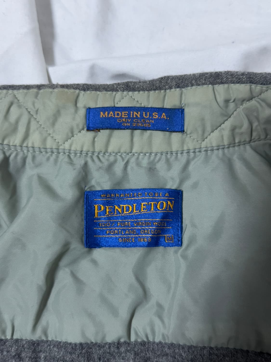 Usa 펜들턴 엘보 패치 울 셔츠 상품이미지5