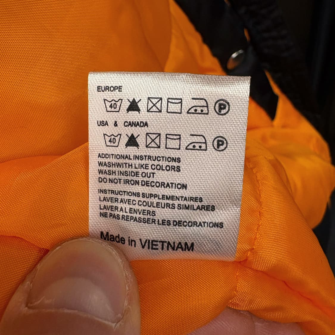 어커버 패디드 스탠다드 봄버 MA-1 항공점퍼 N173 상품이미지8