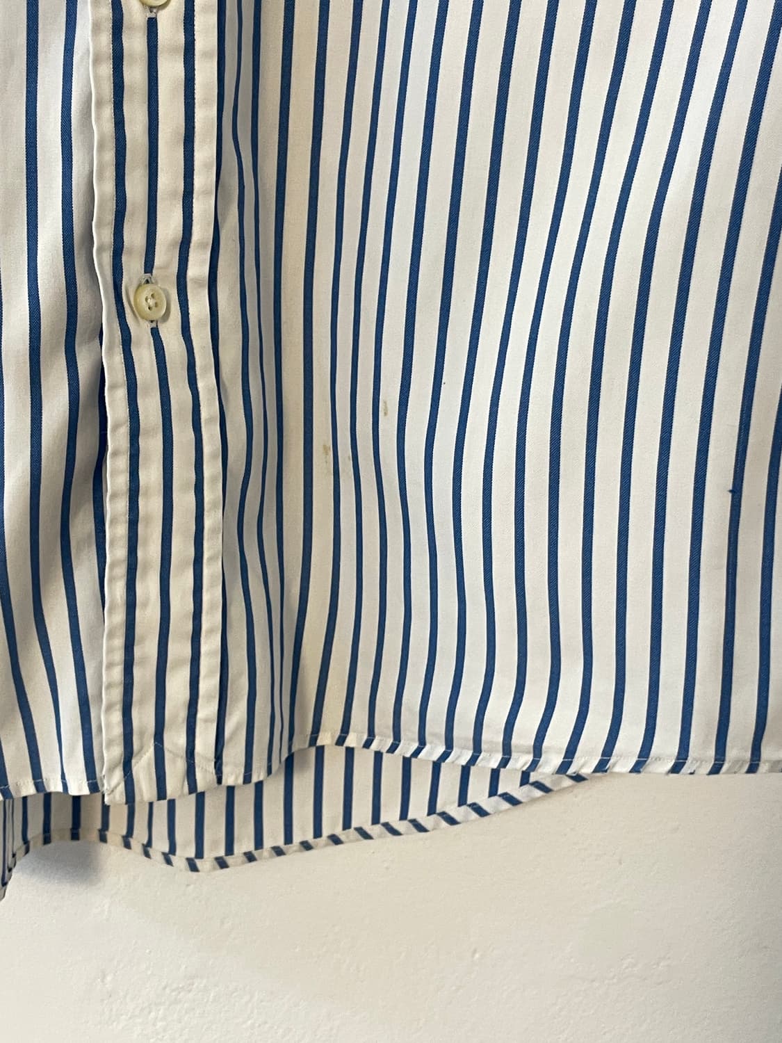 폴로 블루 스트라이프 반팔 셔츠  상품이미지6