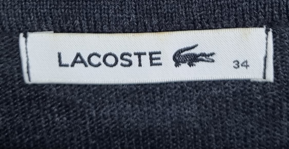 34사이즈) 라코스테 다크그레이 울100% 니트 원피스 상품이미지3