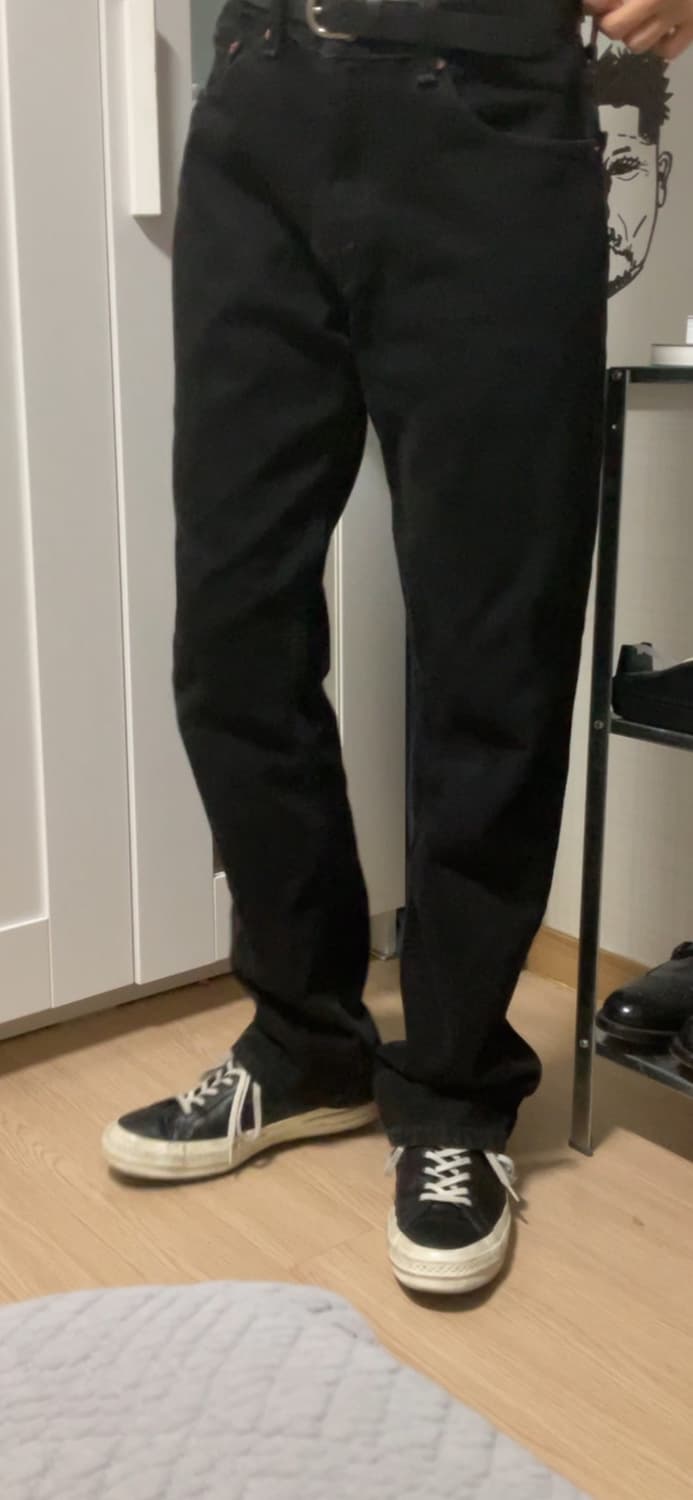 컨버스 원스타 로우 레더 블랙 상품이미지2