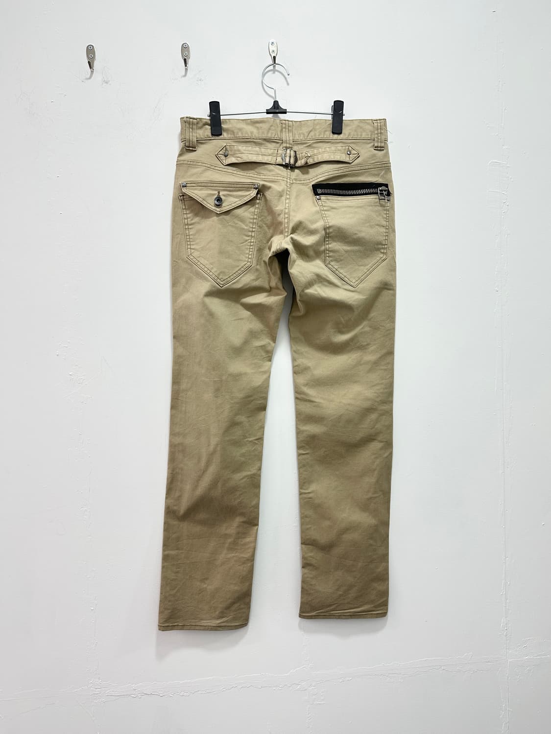 Vintage back zipper strap detail pants 상품이미지5