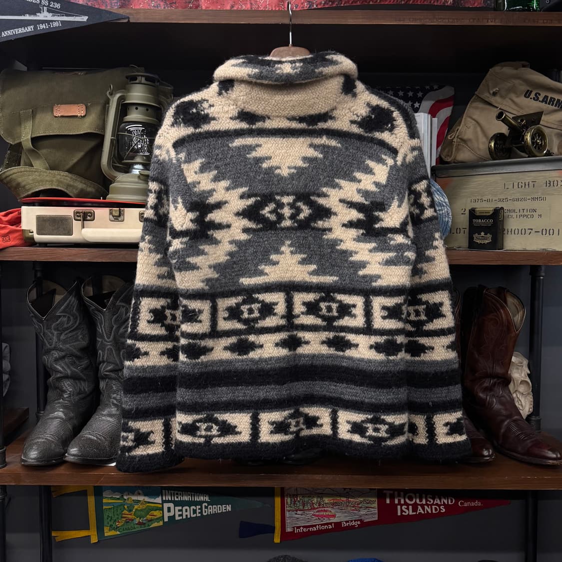 00s 로렌 랄프로렌 by 폴로 헤비 울 코위찬 콘초 버튼 N47 상품이미지2