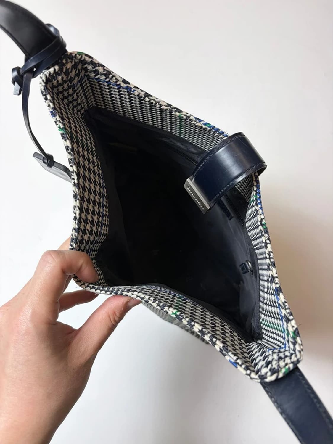 폴로랄프로렌 브라운 하운드 투스 체크 숄더백 Q1477 상품이미지7