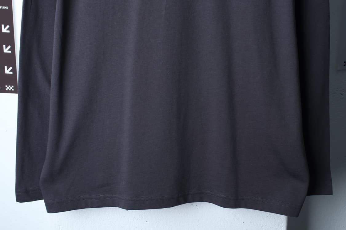 (3XL) 무신사 스탠다드 긴팔티셔츠 빅사이즈 차콜 무지-H3H33932 상품이미지4