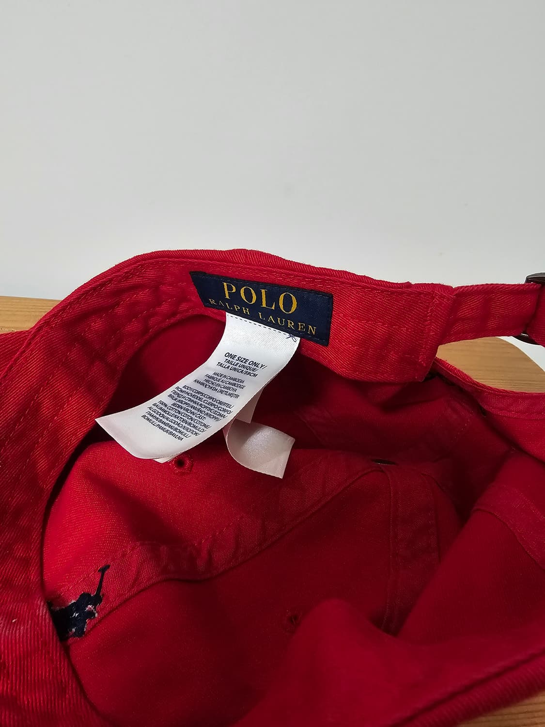 폴로 랄프로렌 레드 볼캡 상품이미지4