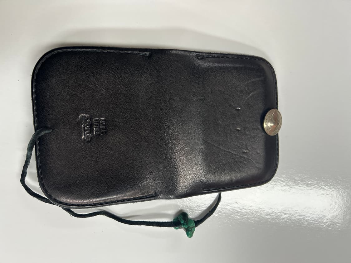 goros 고로스 블랙 새들레더 콘초 카드지갑 상품이미지10