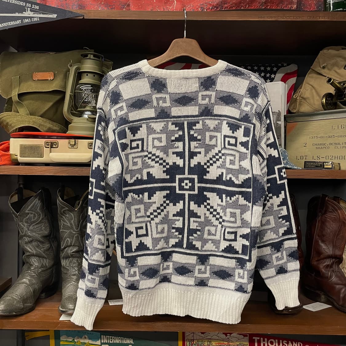 90s 하이 시에라 패턴 아크릴 니트 스웨터 상품이미지2