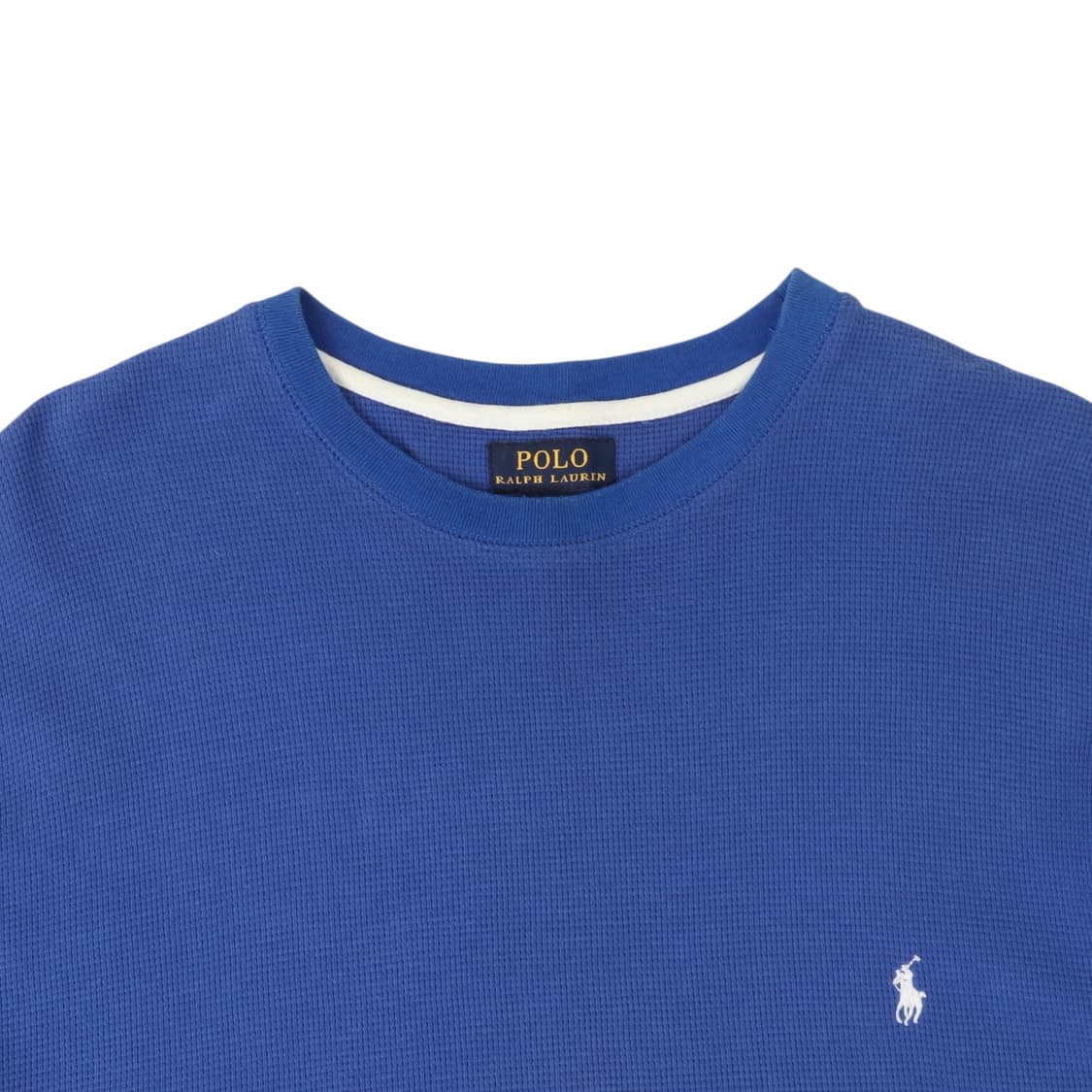 폴로 랄프로렌 블루 와플 하프 티셔츠 상품이미지2