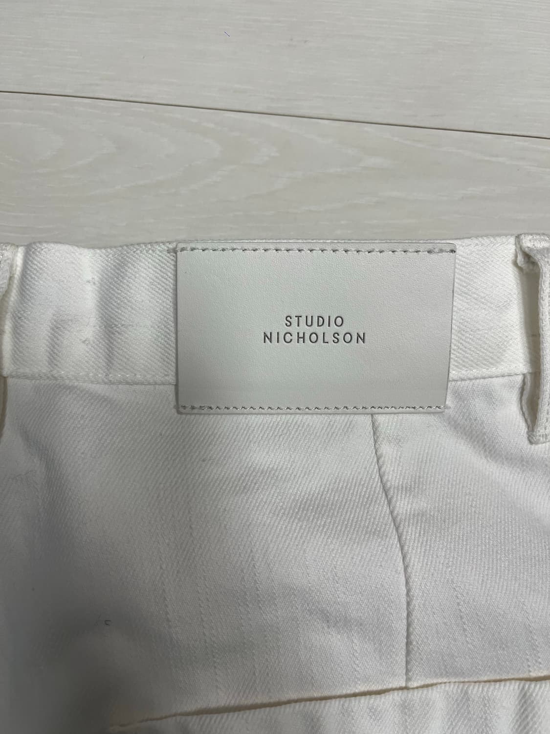 [Studio Nicholson]푸크 워시드 데님_OPTIC WHITE 상품이미지7