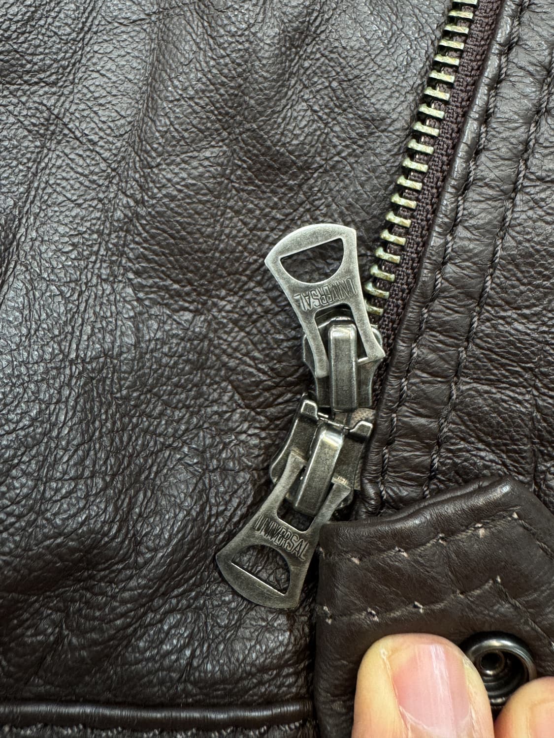 모건 투웨이 포켓 레더 자켓 상품이미지5