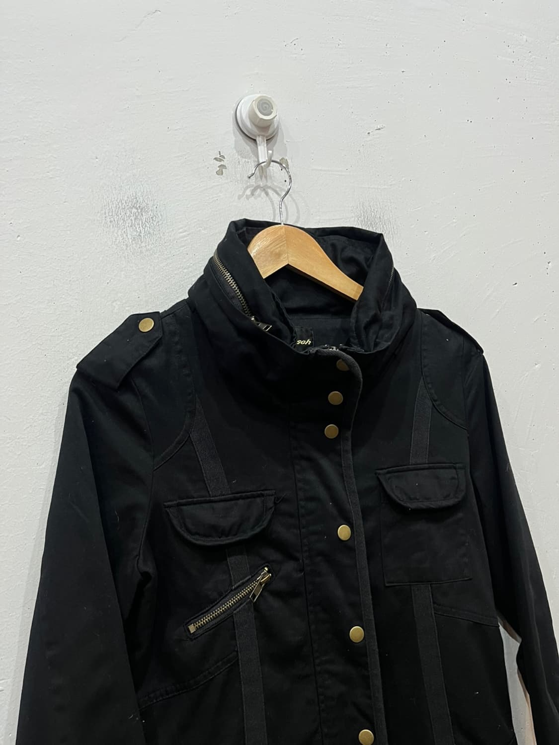 DOSCH JPN 밀리터리 야상 자켓 블랙 우먼즈 상품이미지3