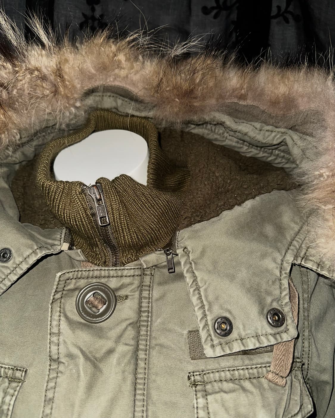 Olive Green Military Field Jacket 상품이미지3