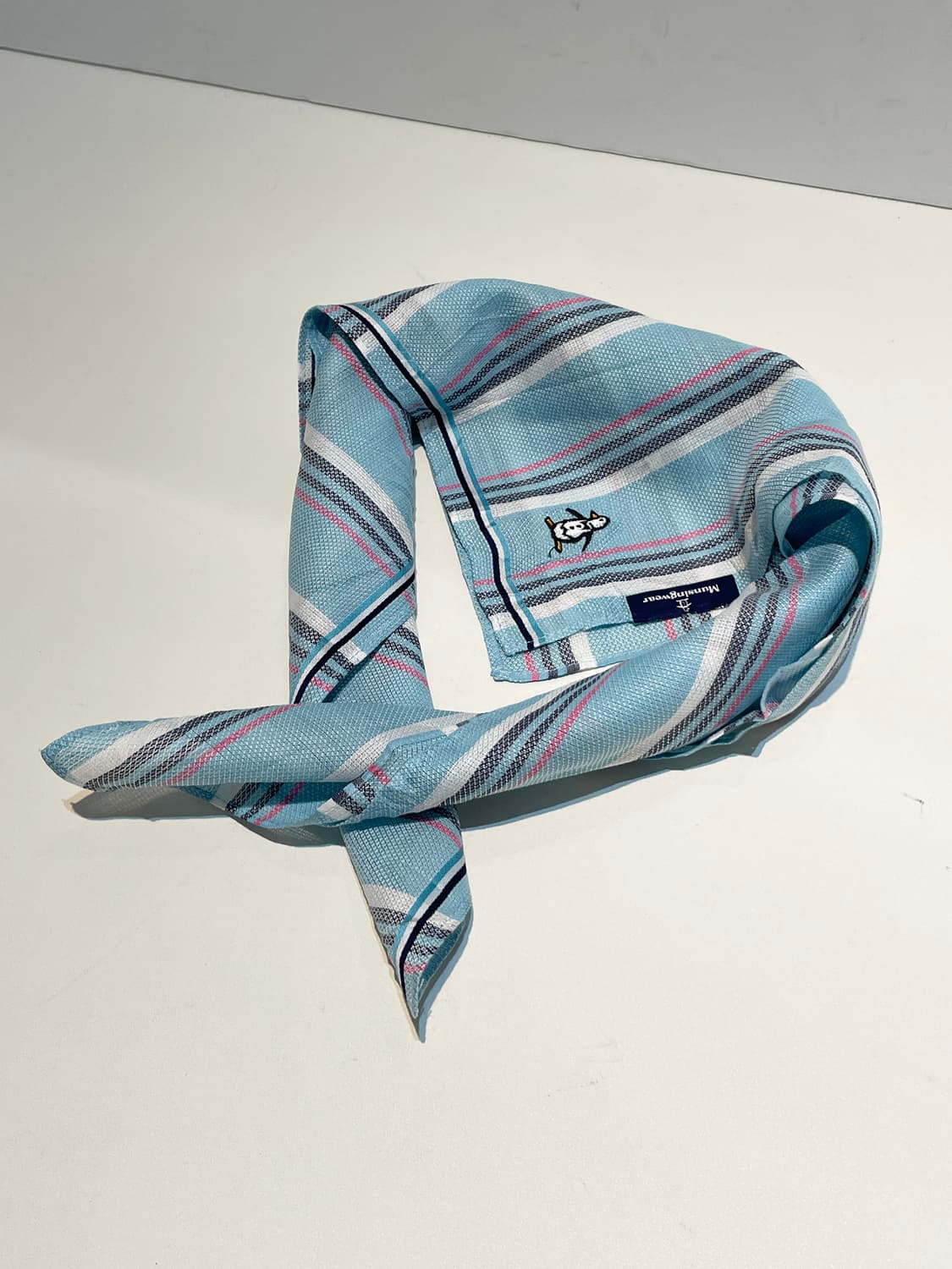 먼싱웨어 00s 재팬 자수 로고 쁘띠 손수건 A1448 상품이미지1