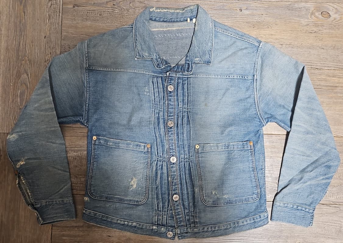 리바이스 LVC 1880s 트리플 플리츠 자켓 구스 에그 S 상품이미지1