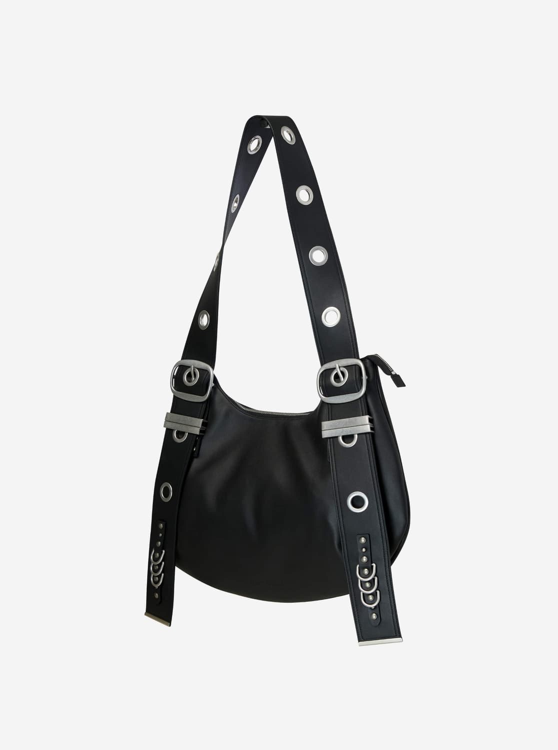 베이컨트 아카이브 벨라 와이드 스트랩 호보백 블랙  상품이미지3