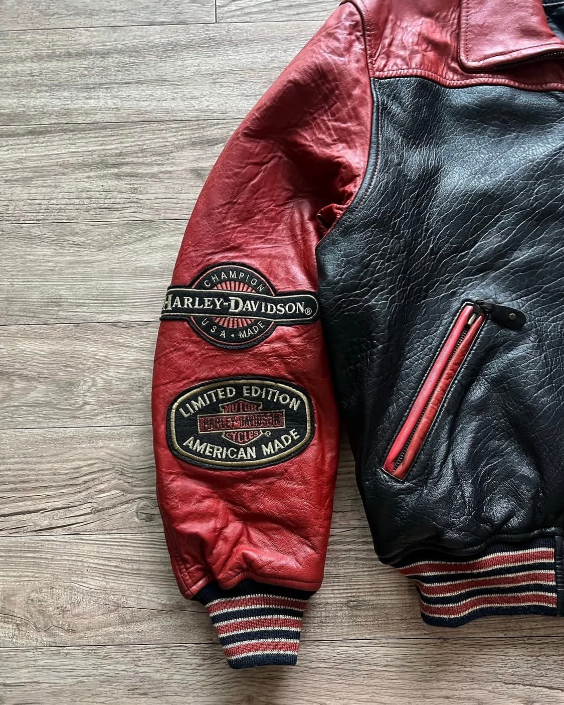 90s Harley Davidson Leather Jacket 상품이미지4
