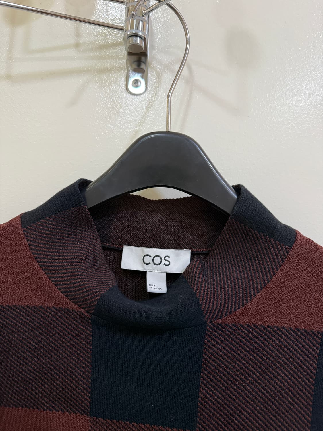 COS 코스 체크 패턴 맨투맨(정품) 상품이미지2