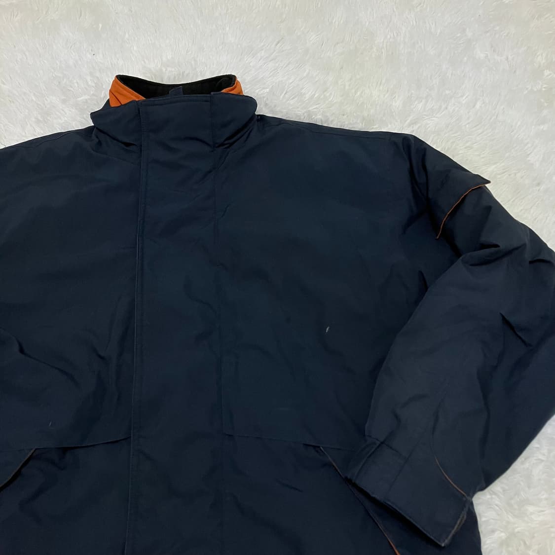 빈티지 네이비 자수 패딩 859 y2k 스트릿 모리 갸루 일본빈티지 펑키 상품이미지3