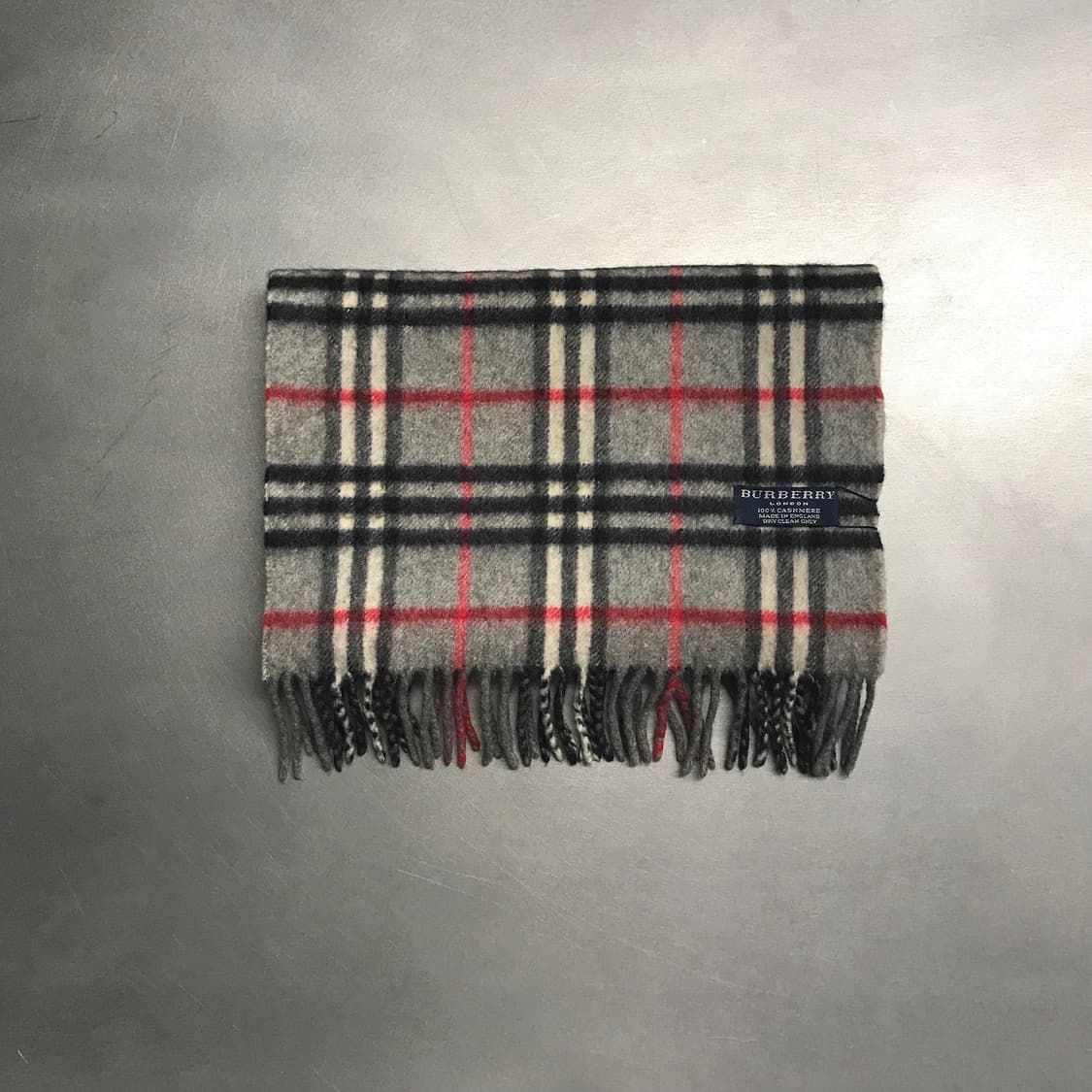 버버리 정품 캐시미어 머플러 그레이 상품이미지2