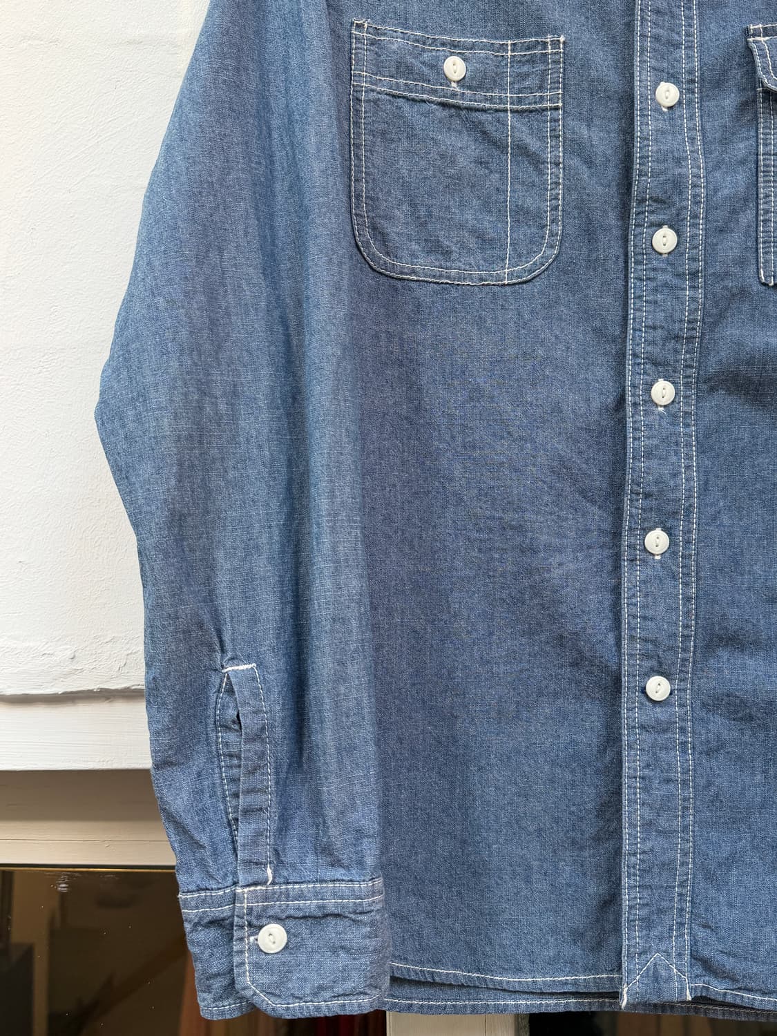 Global Work 히든 카모플라쥬 데님 워크 셔츠 M 상품이미지3