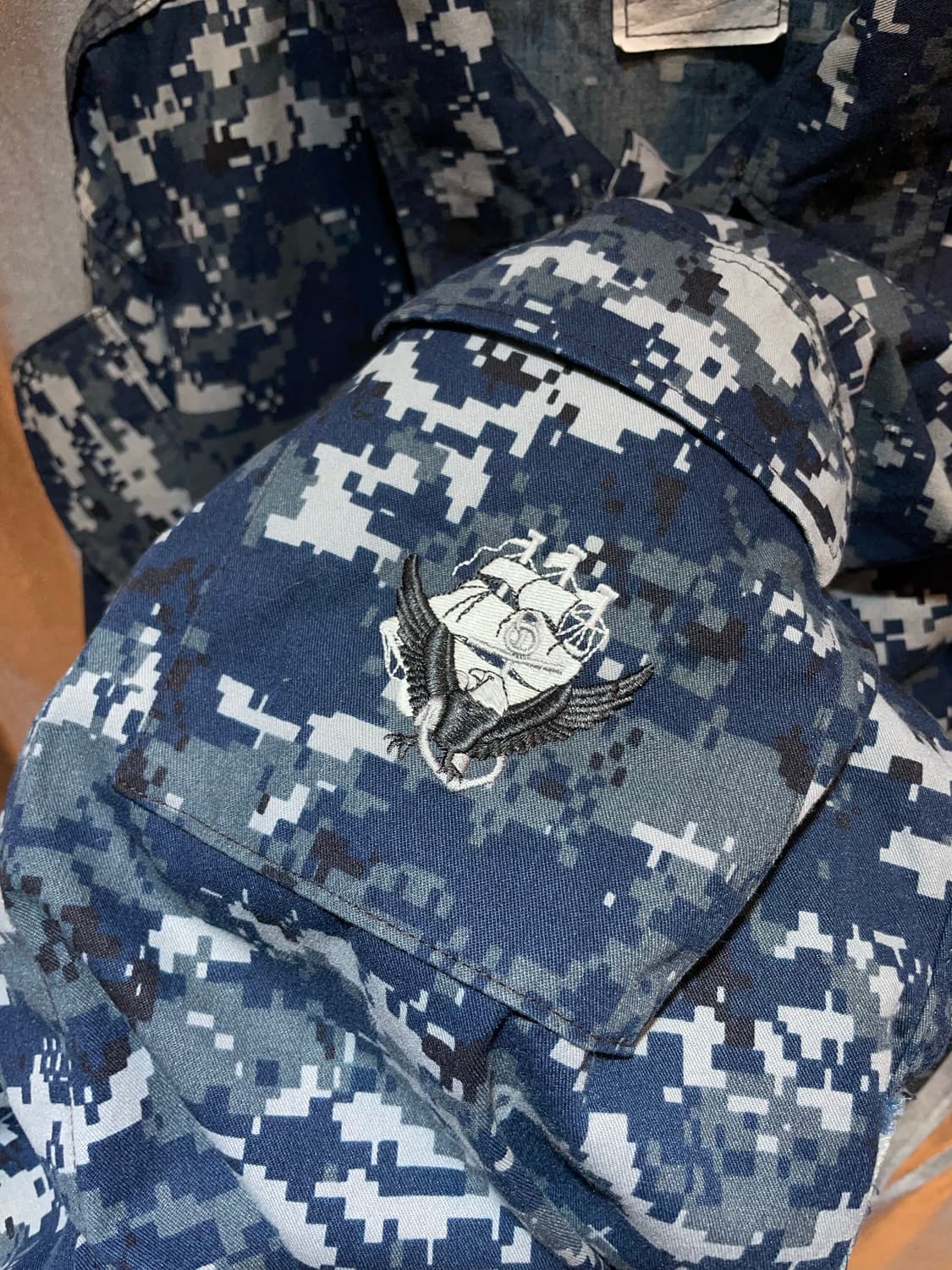 M US ARMY 오리지널 미해군 디지털 카모자켓 상품이미지4