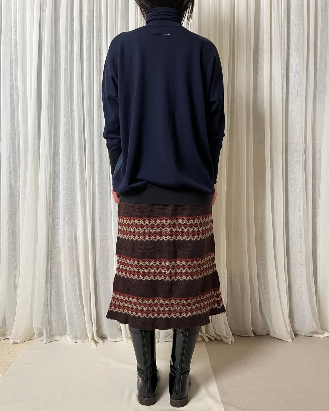 마르지엘라 mm6 컬러블록 터틀넥 니트 margiela 하이넥 상품이미지8