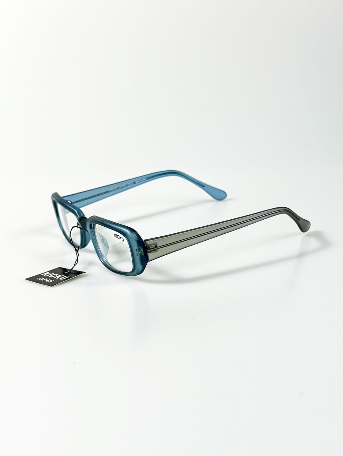90s KICKU JAPAN 뿔테 블루 스퀘어 빈티지 안경 상품이미지3