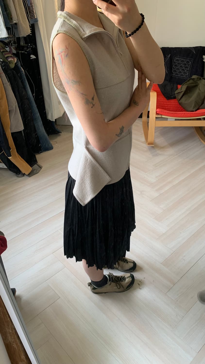 [AMACA] pleats string skirt (woman M) 상품이미지7
